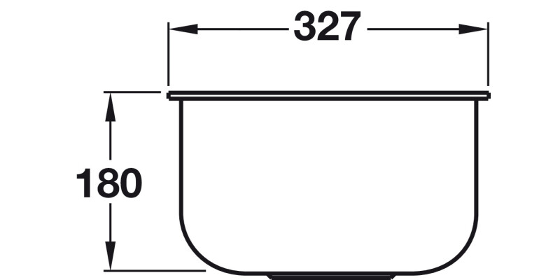 Smeg UM30 Alba SS 1.0B UM Sink 400mm