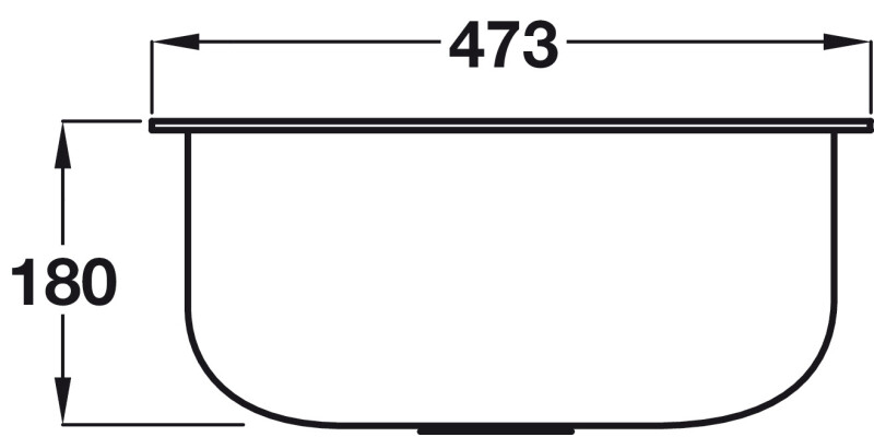 Calder 304 SS 473x385mm 1.0B Sink