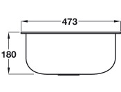 Calder 304 SS 473x385mm 1.0B Sink