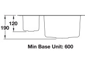 RM UB3515/ Atlan.Classic 597mm 1.5B Sink