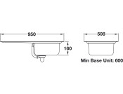 RM BL9501/ Baltimore St/St 1.0B Sink