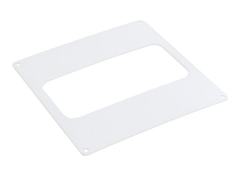 Sys4a Flat Rect Wall Plate 153x153mm Wht