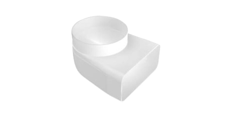 Sys6a Cooker Hood Connector - Flat Duct
