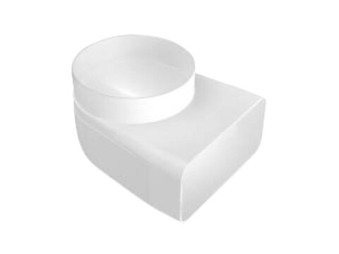 Sys6a Cooker Hood Connector - Flat Duct