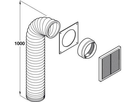 Sys6 Ducting Set x1m White