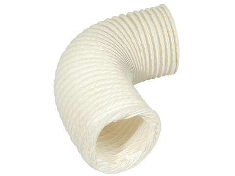 Flexi Hose, Flame Retardant PVC, White, Manrose