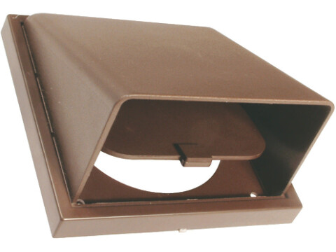 Sys5 Cowled Wall Vent Rnd Spigot Brown