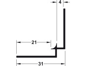 AluSplash Int Corner 610mm Alu Ant
