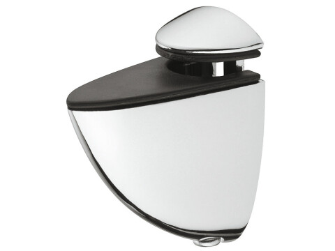 Shelf Support, Clamp Design, Screw Fixing, for Glass and Wooden Shelves