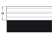 Brush Strip 914mm Aluminium Mill