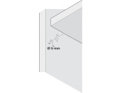 Shelf Support D5mm Plug St Galv/Pl Trans