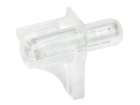 Shelf Support D5mm Plug St Galv/Pl Trans