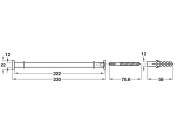 Shelf Support Set 220mm Shelf St MCP