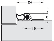 SDS Door Seal Set 5180mm Mill