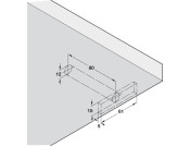 Con Shelf Support 22mm Screw Wood/Wall