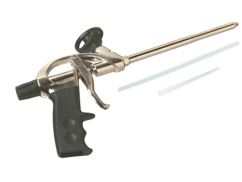 Expanding Foam Gun Steel w Blk Pl Handle