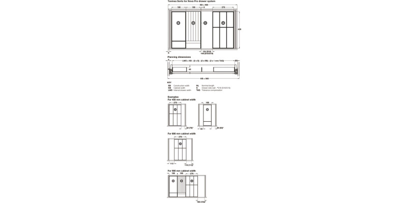 Tavinea Knife Block NovaPro BlkAsh