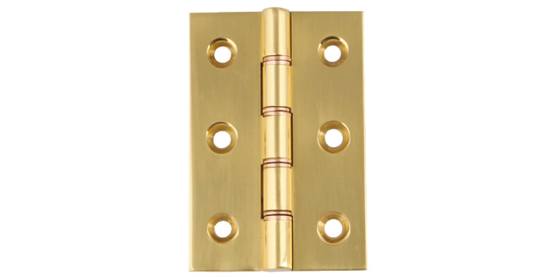 Butt Hinge DPBW Sqr 76x50mm Brass CP