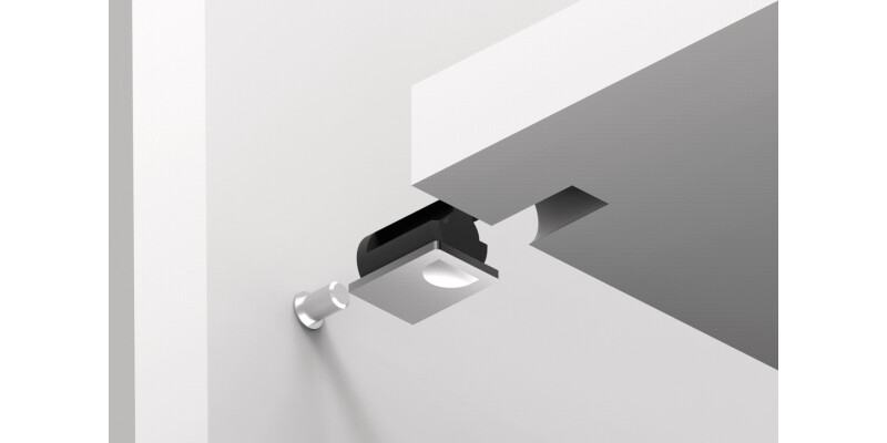 Con Shelf Support D5mm Plug Pl Gry 7035