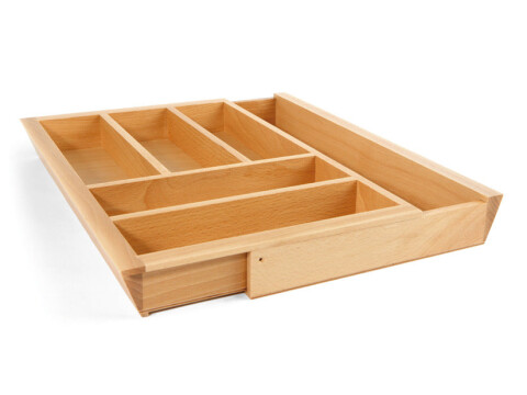 Wooden Expanding Cutlery Insert, for Drawer Depth 440-500 mm, eXTray