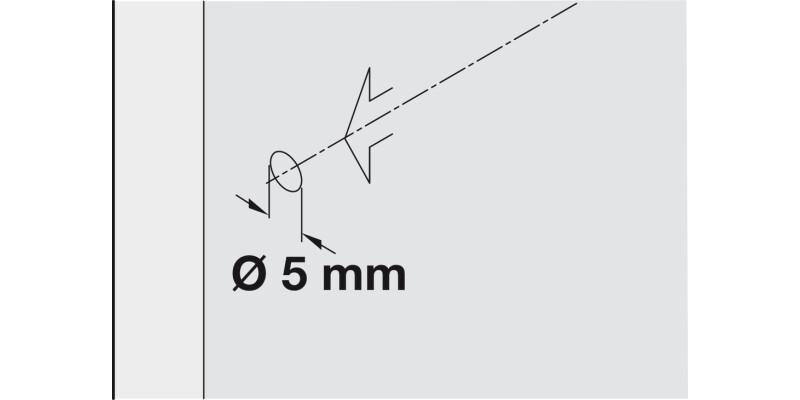 K Line Shelf Support D5mm Plug ZA Nkl