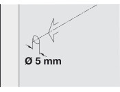 K Line Shelf Support D5mm Plug ZA Nkl