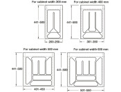 Cutlery Ins 600/600mm Pl Cream White