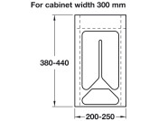 Cutlery Ins 500/300mm Pl Cream White