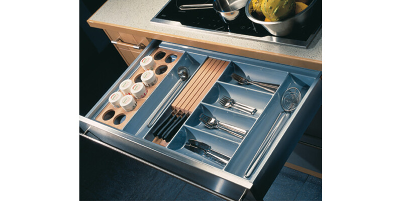 Cutlery Ins 40/60 400mm HG Pl Slv/Gry