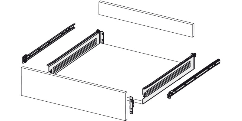 Supra-86 Drawer Set 86x300mm White 9001