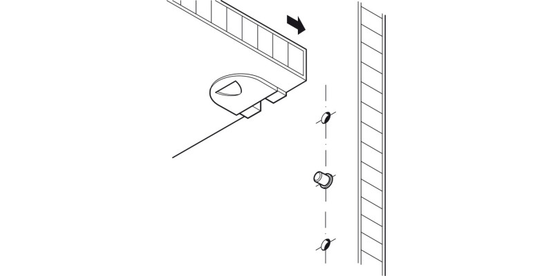 Shelf Support D5mm Plug St Brz