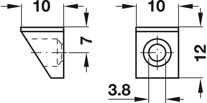 Shelf Support Screw w Cap ZA NP