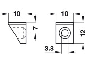 Shelf Support Screw w Cap ZA NP