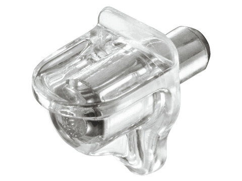 Shelf Support D5mm Plug St Galv/Pl Trans