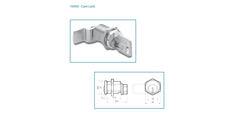 ASSA 10450 5 PIN CAMLOCK