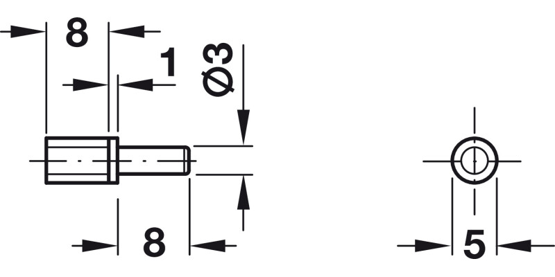 Gls Shelf Support D3mm St Galv/Pl Trans