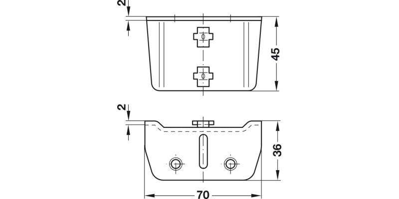 Bed Fitting SF Adjustable St Blue Galv