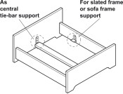 Bed Fitting SF Adjustable St Blue Galv