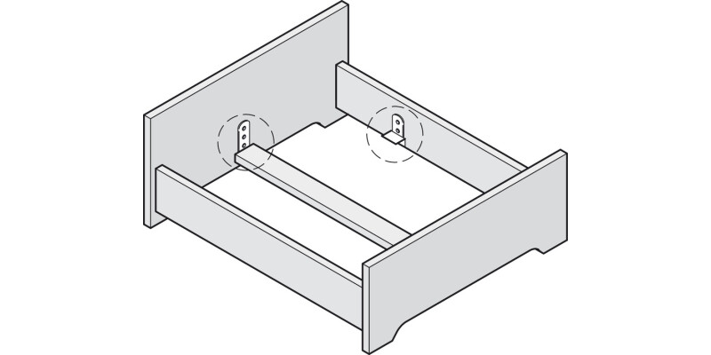 Bed Fitting SF Adjustable St Blue Galv