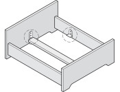 Bed Fitting SF Adjustable St Blue Galv