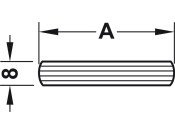 Beech Wood Slat Sgl Bed 991x53x8mm
