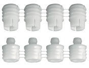 Dowel Connector 2Pt Press Poly Nat