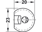 Rafix 20 FlushFit Housing 19mm Pl Black