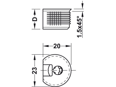 Connector Housing, Flush-Fitting, Plastic, without Ridge, Rafix-20