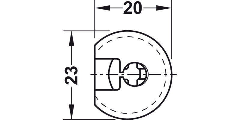 Rafix 20 FlushFit Housing 19mm Pl Brown