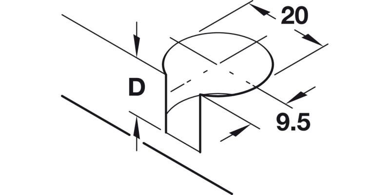Rafix Connect Bolt S20 5/11mm St Bright