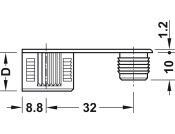 Rafix Connect Bolt S20 5/11mm St Bright