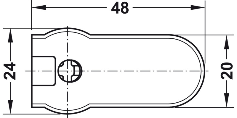 Rafix 20 Housing w Ridge 19mm ZA NP