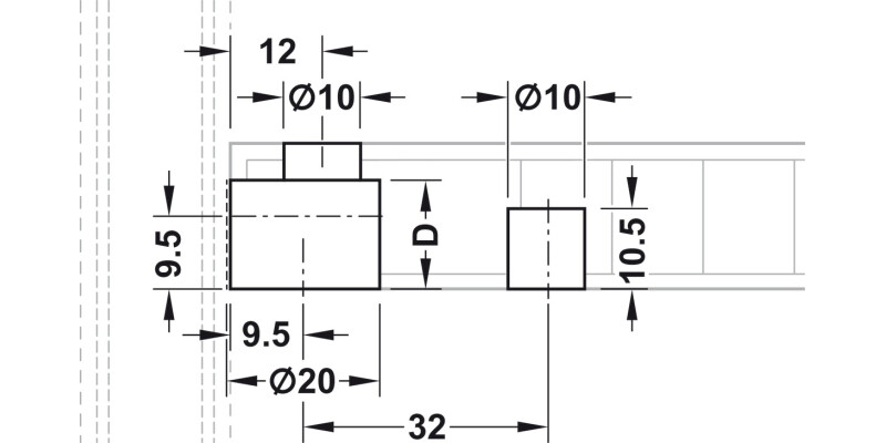 Rafix 20 Housing wo Ridge 19mm Pl Beige