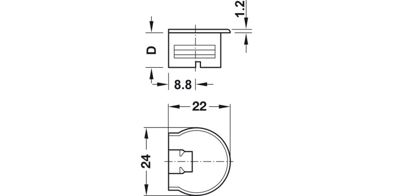 Rafix 20 TAB House w Ridge 16mm Pl White